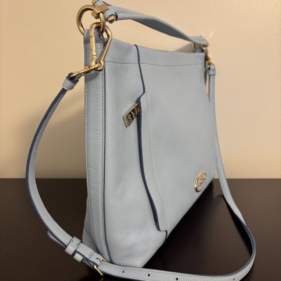 Coach Light Blue Pebbled Leather Large Scout Hobo - Picture 3 of 16